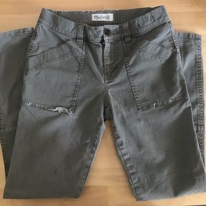 Deep Green Olive Pants - Madewell